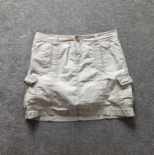 Jessica tan denim skort women's size 2